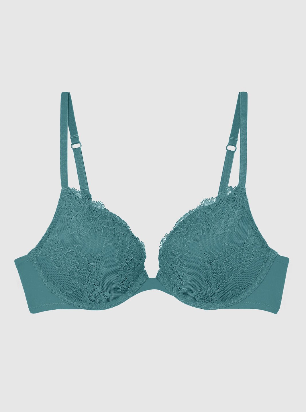 New 2023 AA AA-New Womens Sexy Lace Gathered Bra Straps Breast Cup  Underwear Push up Bras Light Blue : : Fashion
