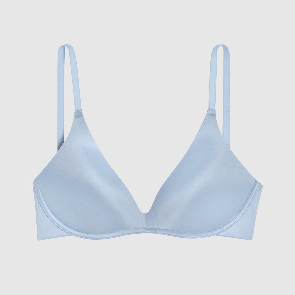 Cotton Light Weight And Breathable Light Blue Women Push-up