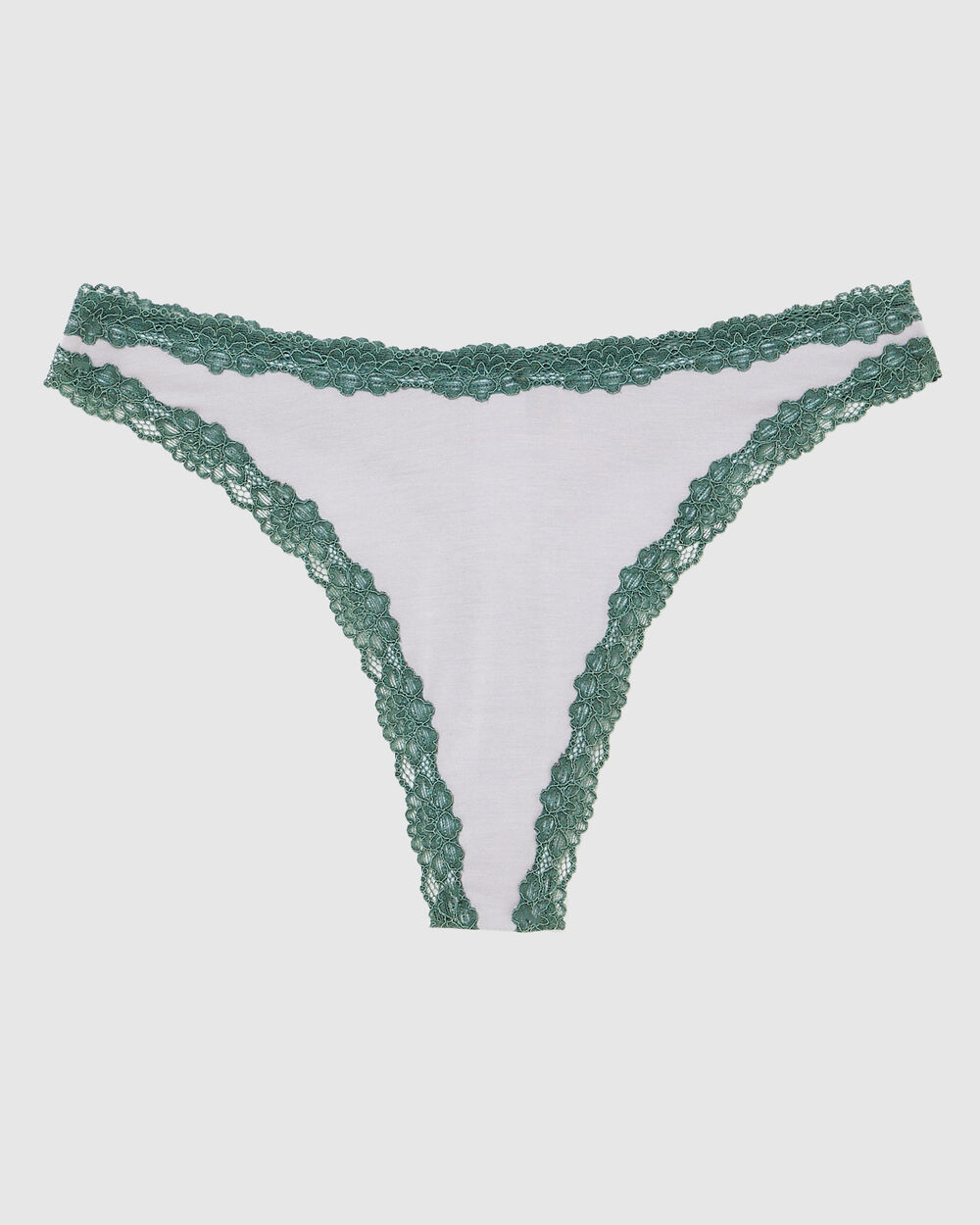 Keep It A Secret Lace Crotchless Panty - Navy