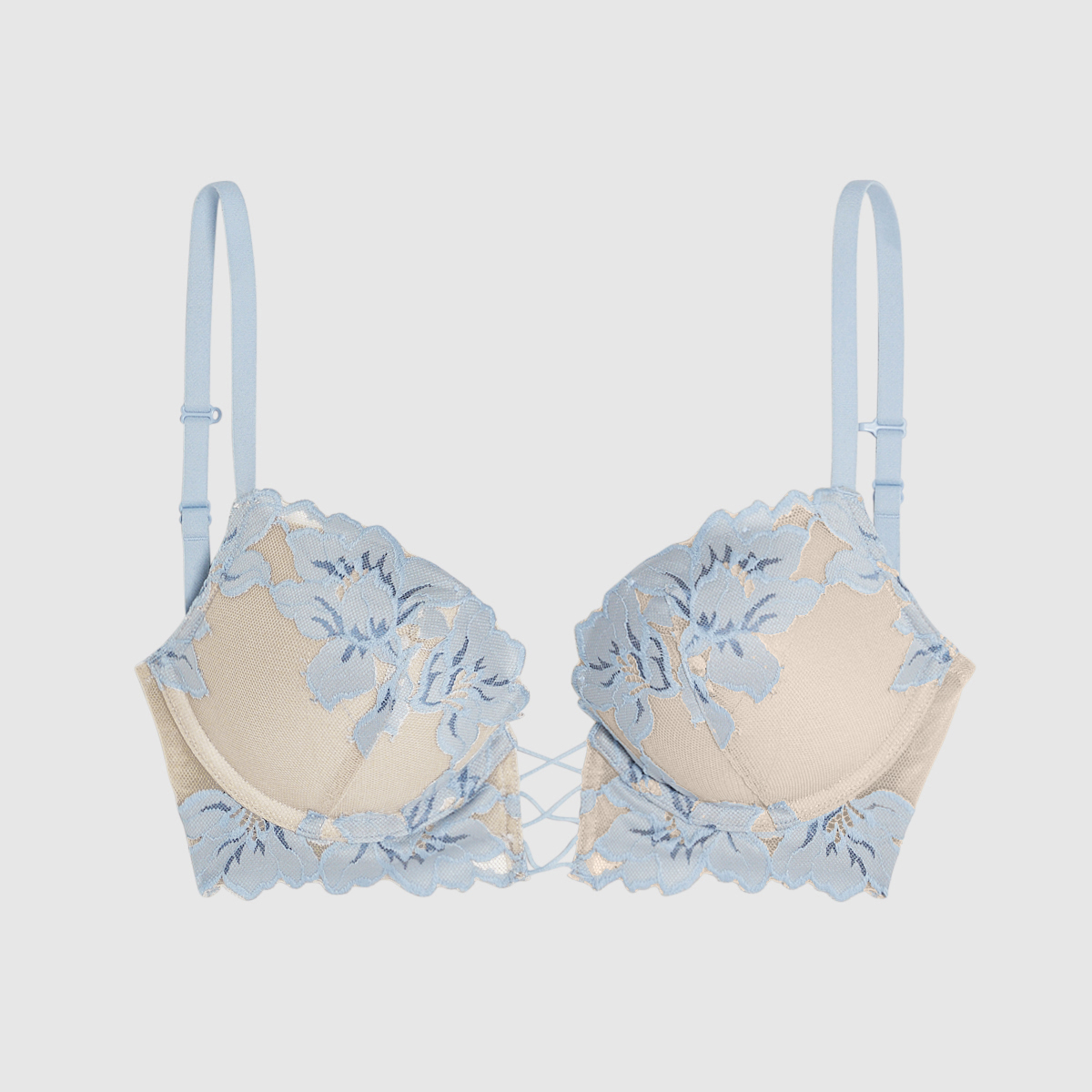 Buy Victoria's Secret Majorelle Blue Lace Push Up Bra from Next Luxembourg