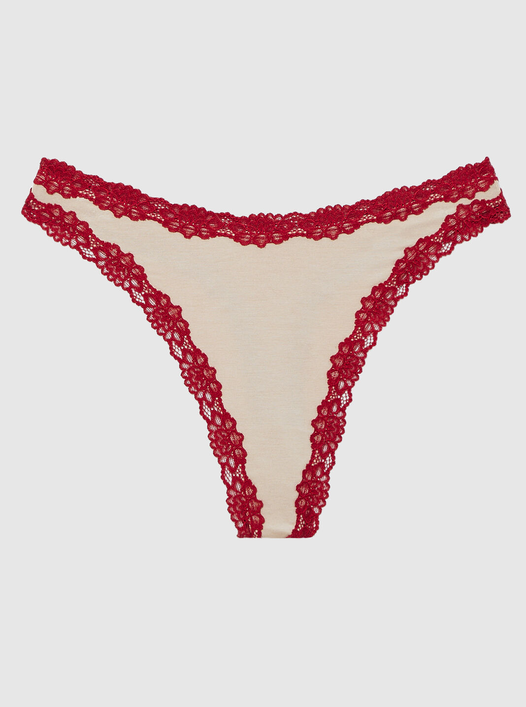 FP-658 Disposable Female Lace Thong Cut Panties