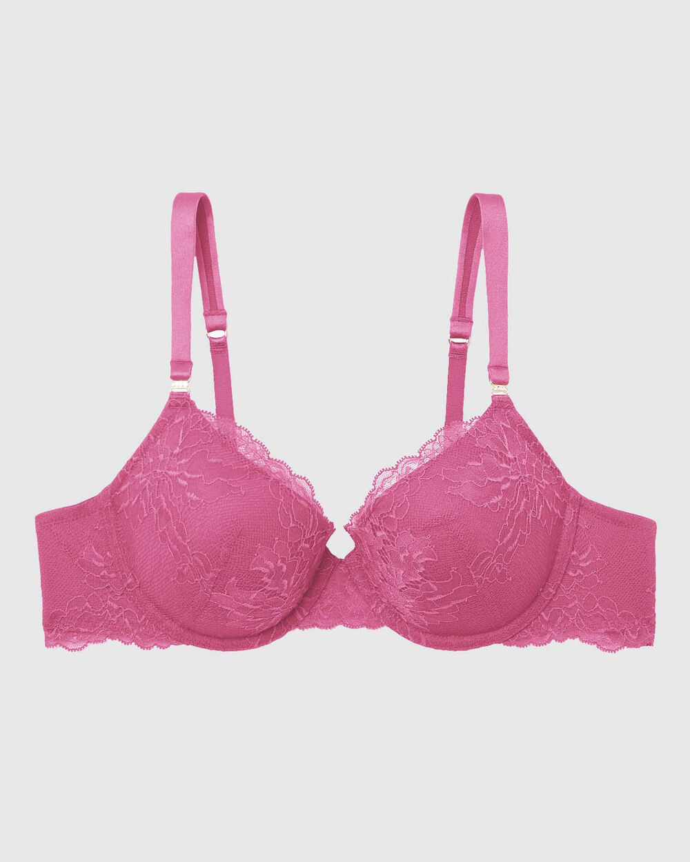 Buy Women's La Senza Lace Underwired Padded Demi Bra with Adjustable Straps  Online