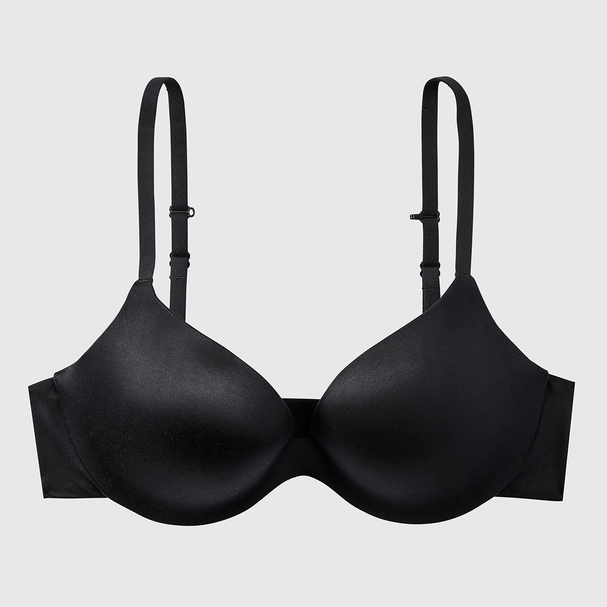 LowProfile Push Up Bra for Women Plus Size Gathered Adjustable Pair of Thin  Breast Cup Underwear Bras Black 52 