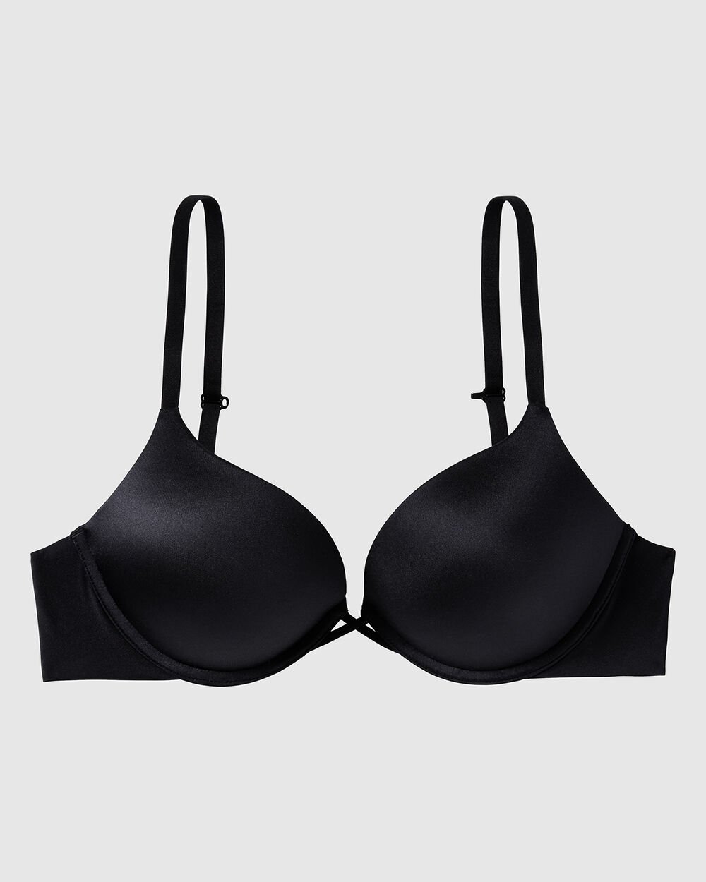 Add Two Cups Bras Brassiere For Women Push Up Padded Unlined,Black